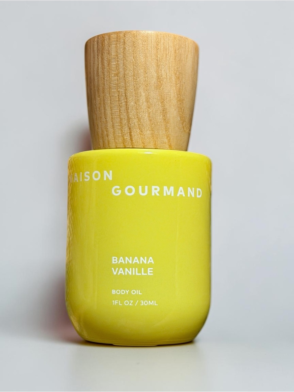 Maison Gourmand Banana Vanille Body Oil - Bright Yellow